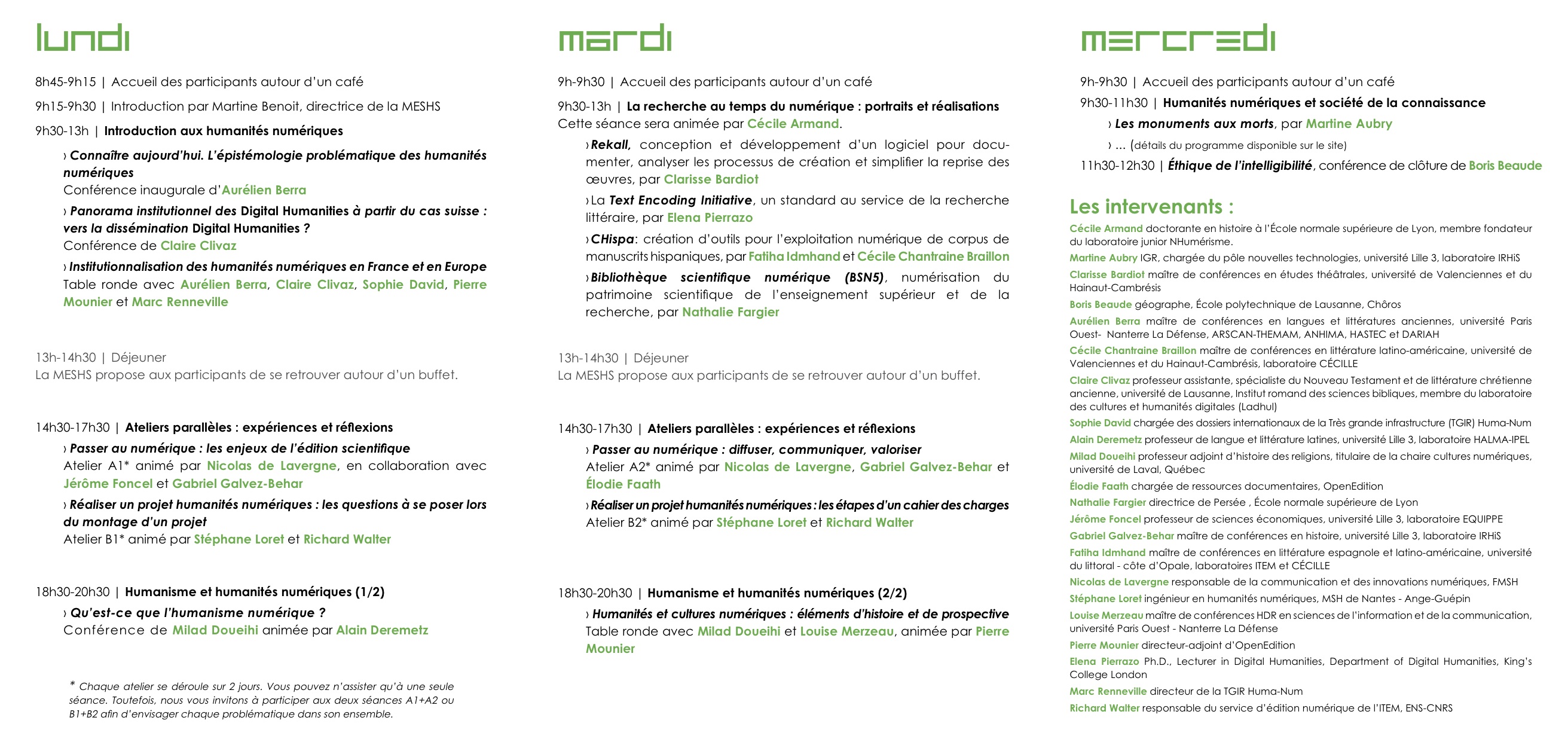 COLL DHnord2014 Livret