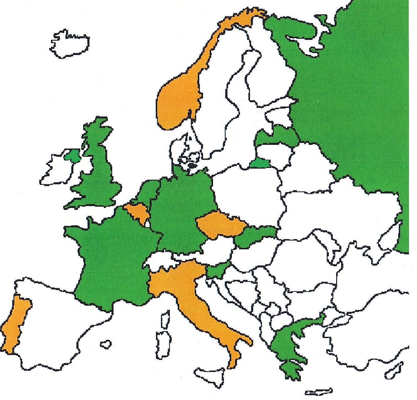 Map of consortium member countries