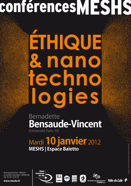 Affiche de la conférence de Bernadette Bensaude-Vincent