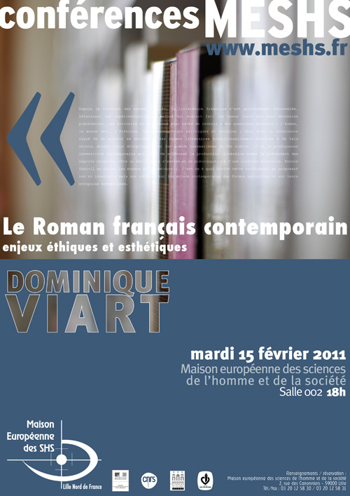 Affiche de la conférence de Dominique Viart