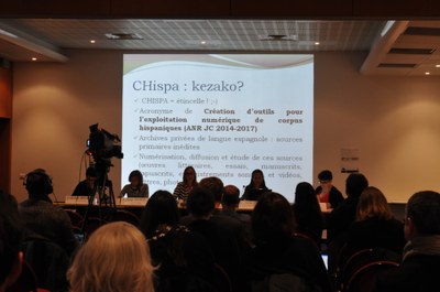 "CHispa : création d'outils pour l'exploitation numérique de corpus de manuscrits hispaniques" par Fatiha Idmhand et Cécile Chantraine Braillon / La recherche au temps du numérique : portraits et réalisations - mardi 27 mai